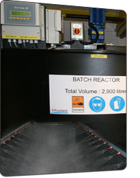 batch process water treatment spray rinsing